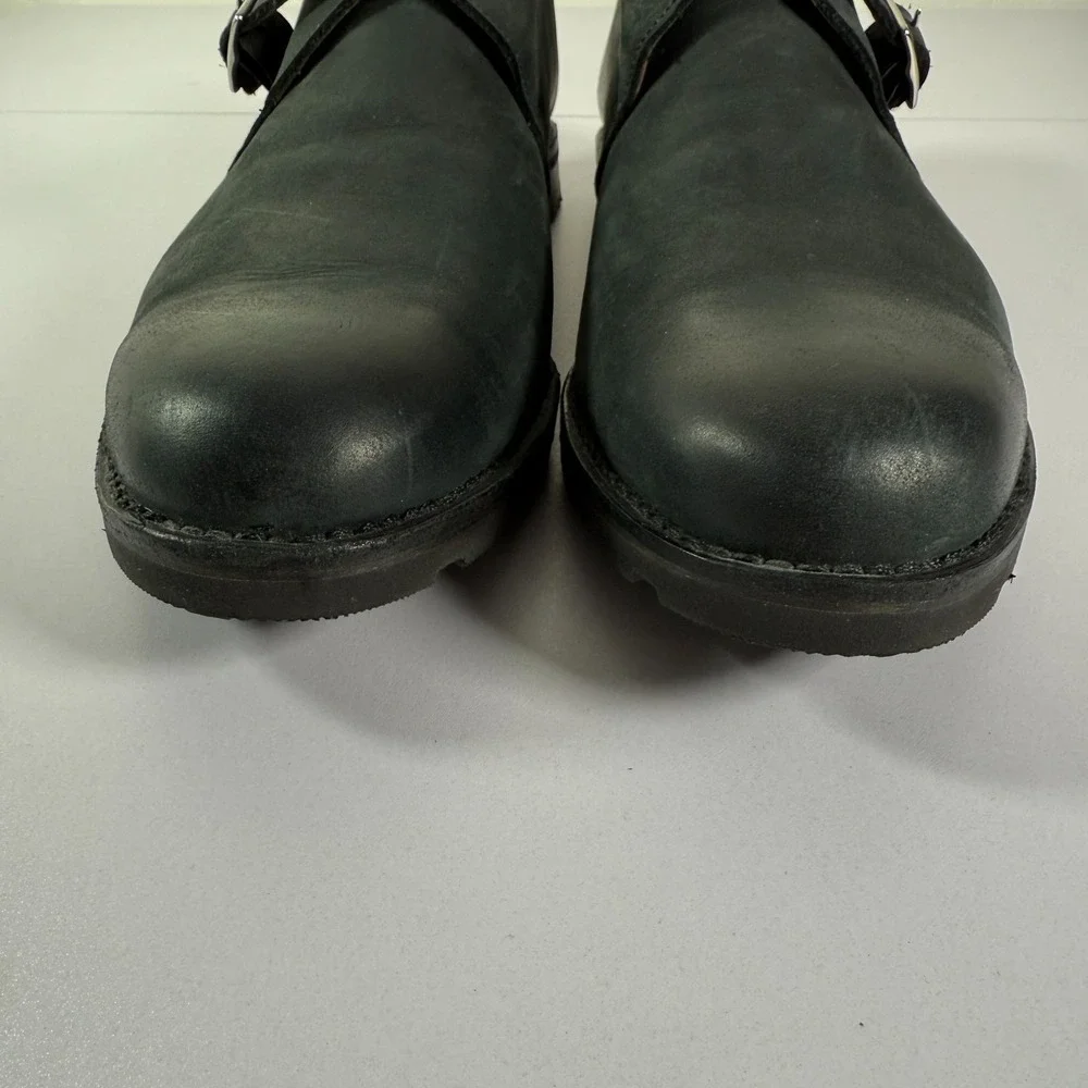 Allen Emonds Shoes Mens 13 D Black Leather Port Washington Venture Monk Strap